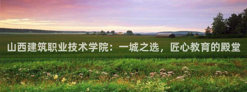 广州和德记官网：山西建筑职业技术学院：一城之选，匠心教育的殿堂