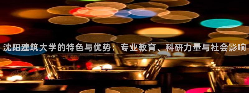 和记怡情官网电话：沈阳建筑大学的特色与优势：专业教育、科研力量与社会影响